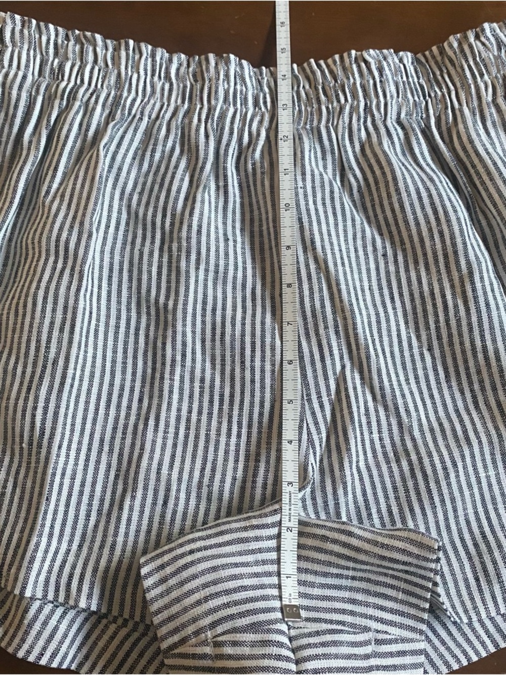 NWT Reformation Women’s Mila Smocked Waist Linen Shorts Vineyard Beachy Size XL - Picture 11 of 12